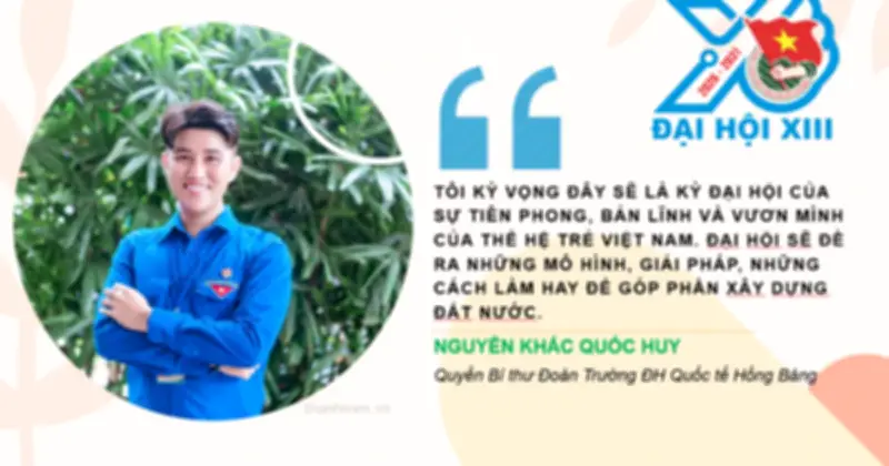 Sinh viên Hồng Bàng gửi niềm tin đến Đại hội Đoàn toàn quốc lần thứ XIII