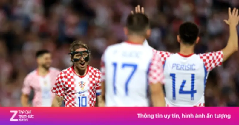Siêu phẩm của Modric giúp Croatia hạ Slovenia 2-1 ở trận giao hữu