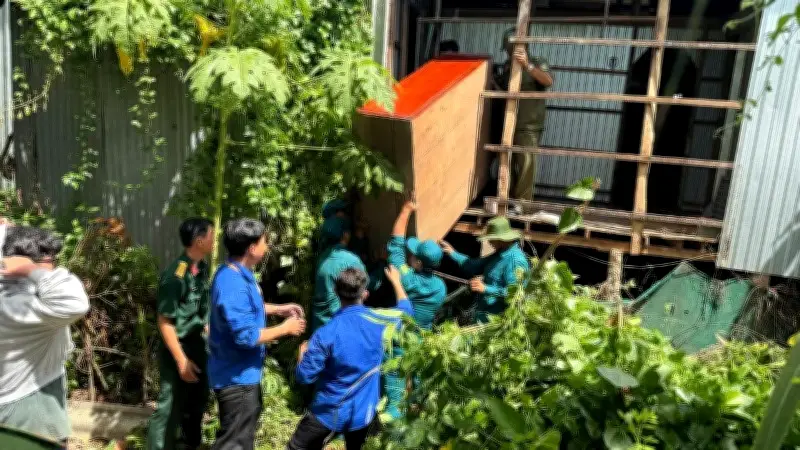 Sạt lở nghiêm trọng tại An Giang: 4 nhà sập, cầu sắt hư hỏng