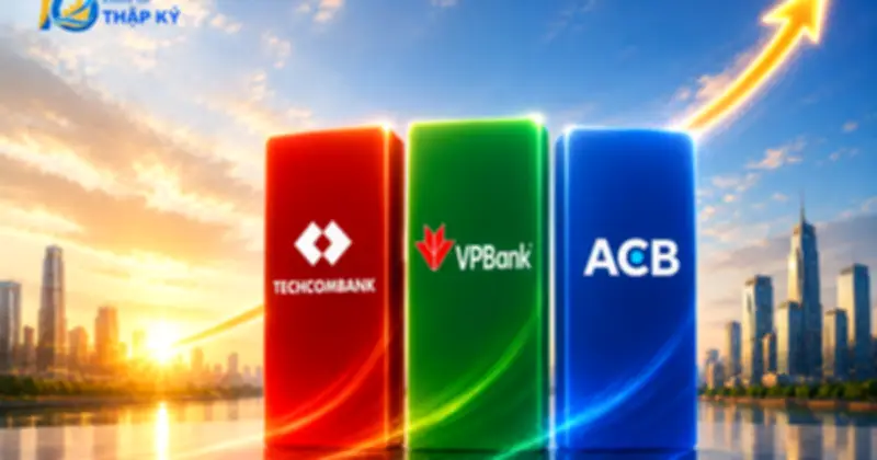 Techcombank, VPBank và ACB: 10 năm vươn lên thành đối trọng của Big4