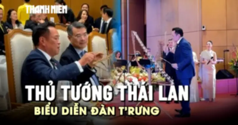 Thủ tướng Thái Lan gây bất ngờ khi biểu diễn đàn trưng