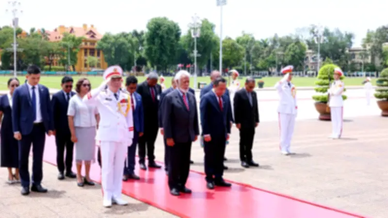 Thủ tướng Timor Leste vào Lăng viếng Chủ tịch Hồ Chí Minh
