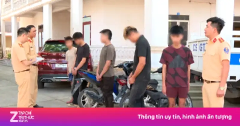 Thanh Hóa truy quét nhóm thanh thiếu niên mang súng, dao đánh võng trên đường