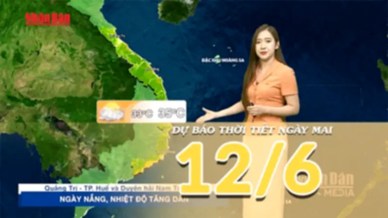 Thời tiết hôm nay: Bắc Bộ mưa dông, Trung Bộ nắng, Nam Bộ mưa rào