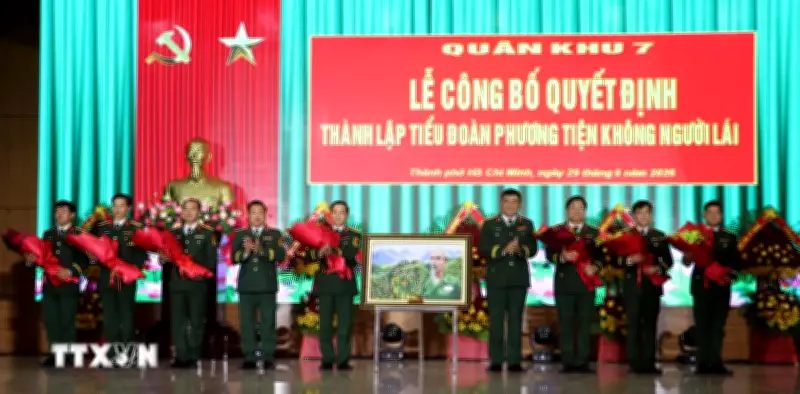 Thành lập Tiểu đoàn Phương tiện Không người lái thuộc Bộ Tham mưu Quân khu 7