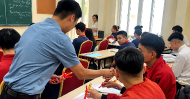 Thầy cô nấu cháo nóng, tặng bút chì động viên học trò thi tốt nghiệp THPT