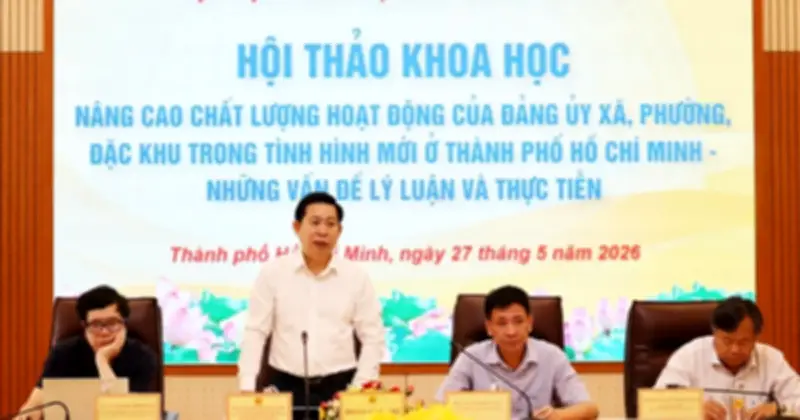 Tôi luyện đội ngũ cán bộ chủ chốt đủ 'Tâm - Tầm - Tài' xây dựng TP.HCM văn minh, hiện đại
