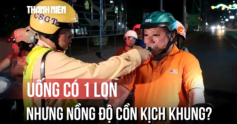 Tài xế Đồng Nai nói uống 1 lon bia nhưng nồng độ cồn gần gấp đôi mức kịch khung