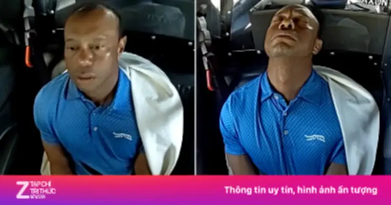 Tiger Woods tươi cười trở về Mỹ sau thời gian điều trị tại Thụy Sĩ