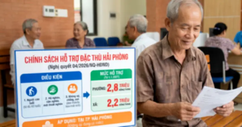 Tin đồn hỗ trợ 2,2-2,8 triệu/tháng cho người không vợ/chồng/con: chỉ áp dụng ở Hải Phòng