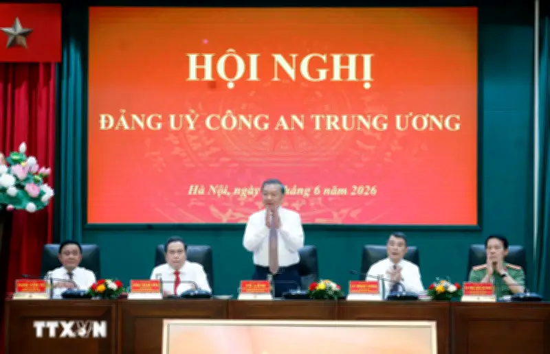 Tổng Bí thư, Chủ tịch nước phát biểu chỉ đạo tại Hội nghị Đảng ủy Công an Trung ương