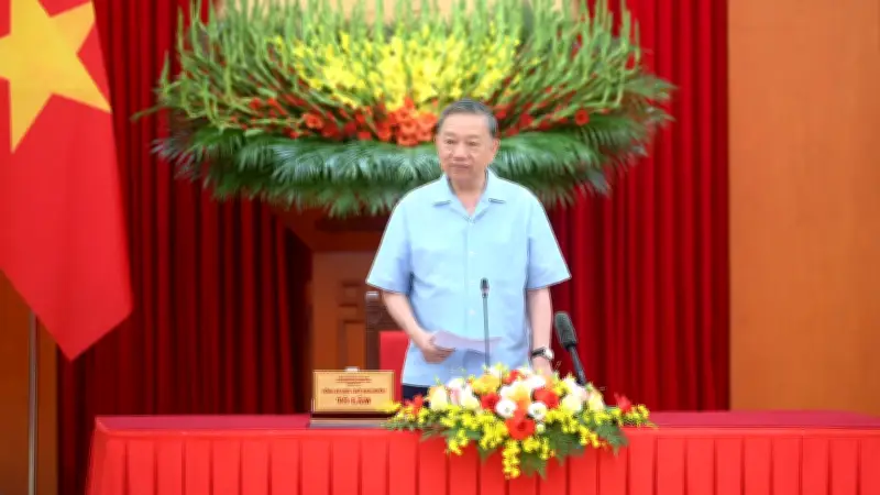 Tổng Bí thư, Chủ tịch nước Tô Lâm chủ trì cuộc làm việc với các lãnh đạo chủ chốt