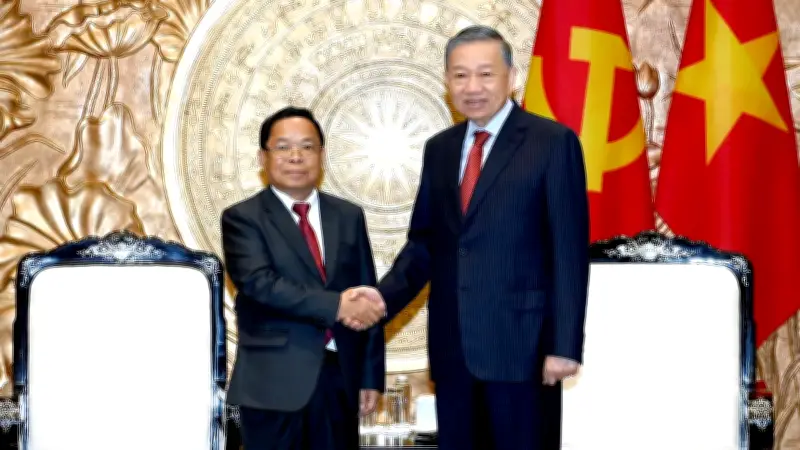 Tổng Bí thư, Chủ tịch nước Tô Lâm tiếp Phó Thủ tướng, Bộ trưởng Tư pháp Lào