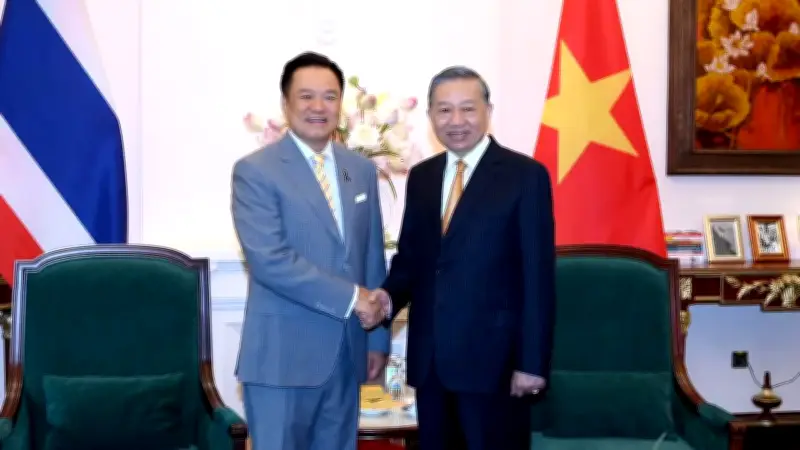 Tổng Bí thư Tô Lâm tiếp Thủ tướng Thái Lan Anutin Charnvirakul
