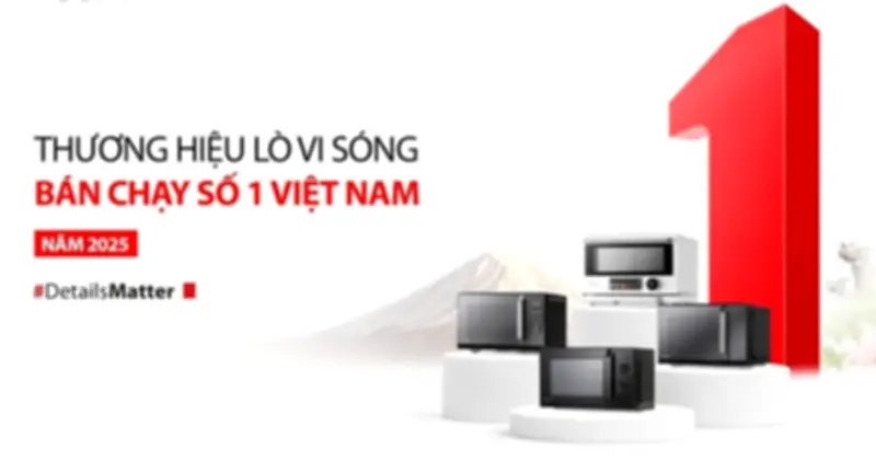 Toshiba dẫn đầu thị trường lò vi sóng Việt Nam năm 2025