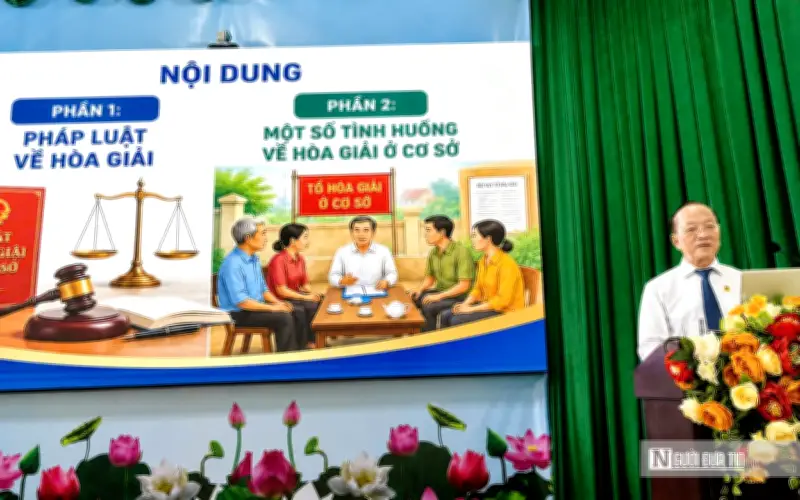 Tập huấn kiến thức pháp luật cho tuyên truyền viên và hòa giải viên cơ sở năm 2026