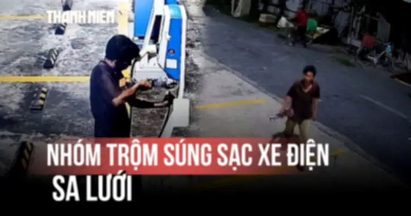 TP.HCM: Bắt nhóm cắt trộm súng sạc xe điện để mua rượu