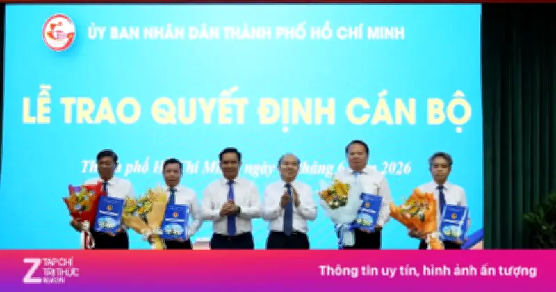 TP.HCM điều động, bổ nhiệm 34 lãnh đạo sở ngành và địa phương