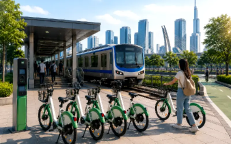 TP.HCM nghiên cứu mô hình xe đạp điện không trạm đỗ kết nối Metro số 1