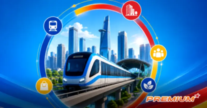 TP.HCM phê duyệt ranh giới 5 khu vực TOD rộng 940ha dọc metro số 2