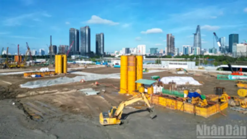 TP.HCM: Quảng trường trung tâm Thủ Thiêm tăng tốc thi công, dự kiến hoàn thành 2027-2028
