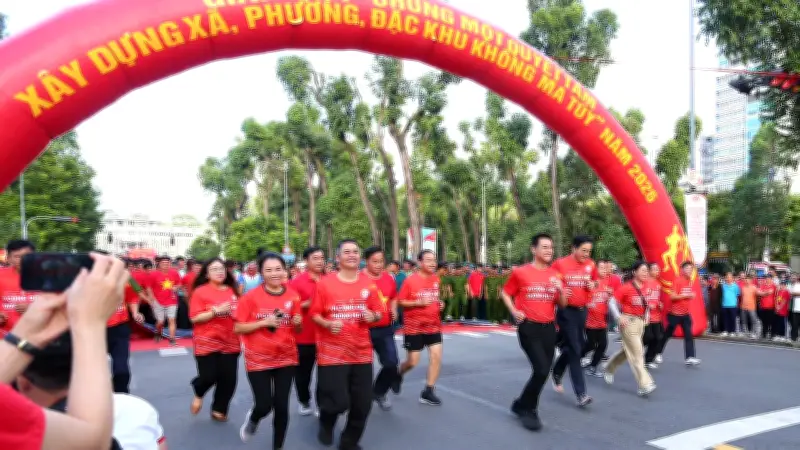 TP.HCM tổ chức mít-tinh và giải chạy hưởng ứng Tháng hành động phòng chống ma túy