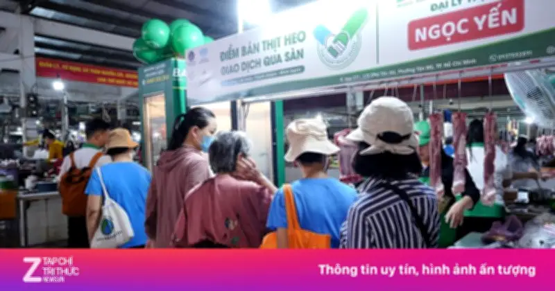 TP.HCM thí điểm bán thịt heo qua sàn giao dịch tại chợ truyền thống
