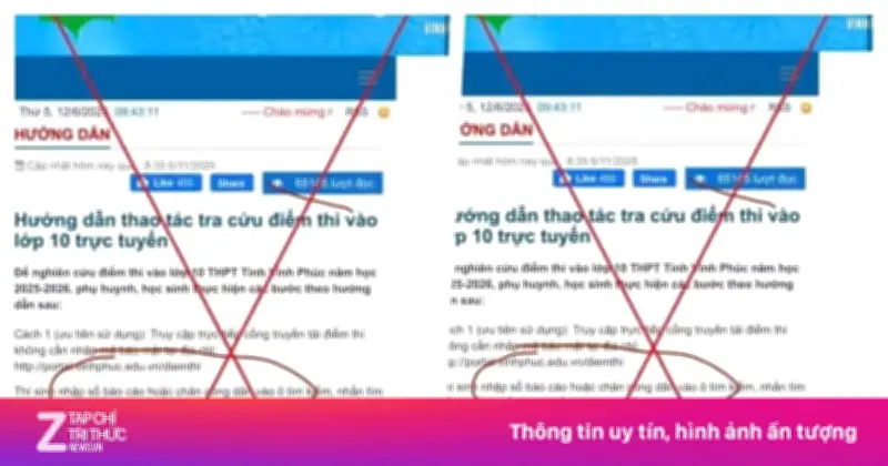Tra cứu điểm thi lớp 10: Cảnh giác chiêu lừa mất tiền oan