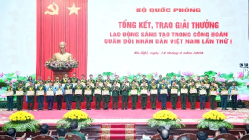 Trao Giải thưởng Lao động sáng tạo trong Công đoàn Quân đội lần thứ I