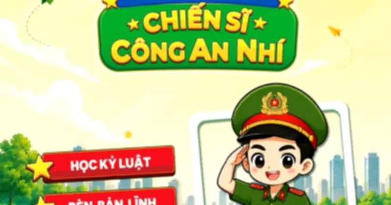 Trải nghiệm 'Chiến sĩ Công an nhí': Hóa thân thành chiến sĩ thực thụ