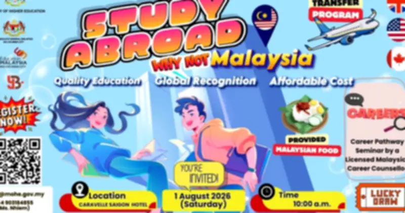 Triển lãm du học Malaysia 2026: Cơ hội học bổng và tư vấn hướng nghiệp