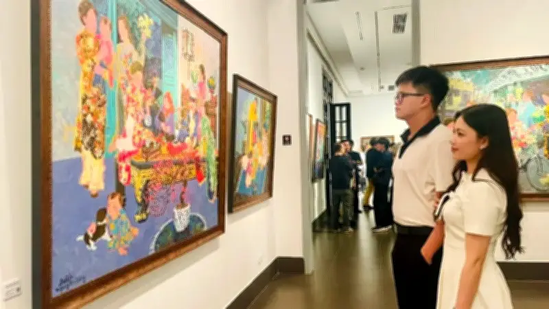 Triển lãm 'Những ngày thảnh thơi' tưởng nhớ 3 năm ngày mất họa sĩ Trần Nguyên Dũng