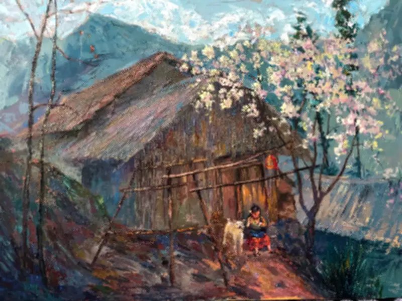 Triển lãm 'Sắc hợp' quy tụ 15 họa sĩ cùng trường tại Bảo tàng Mỹ thuật