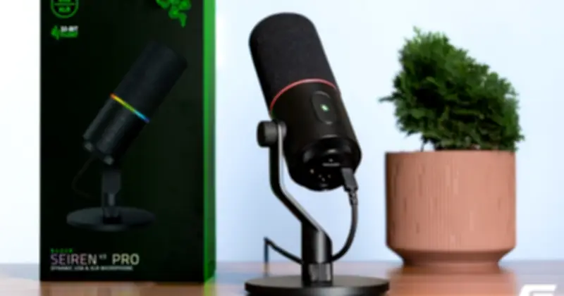 Trên tay Razer Seiren V3 Pro: Micro XLR đầu tiên chuẩn studio của Razer