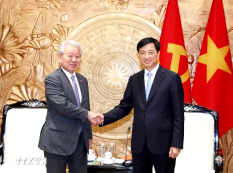 Trưởng Ban Tổ chức Trung ương Nguyễn Duy Ngọc tiếp Chủ tịch JICA