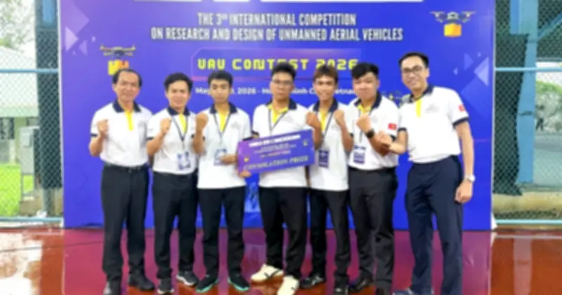 Trường đại học Phạm Văn Đồng giành giải khuyến khích tại UAV Contest 2026