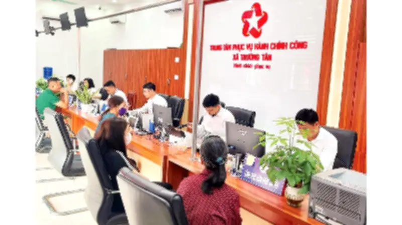 Trường Tân đổi mới phục vụ nhân dân, 99% hồ sơ giải quyết trước hạn