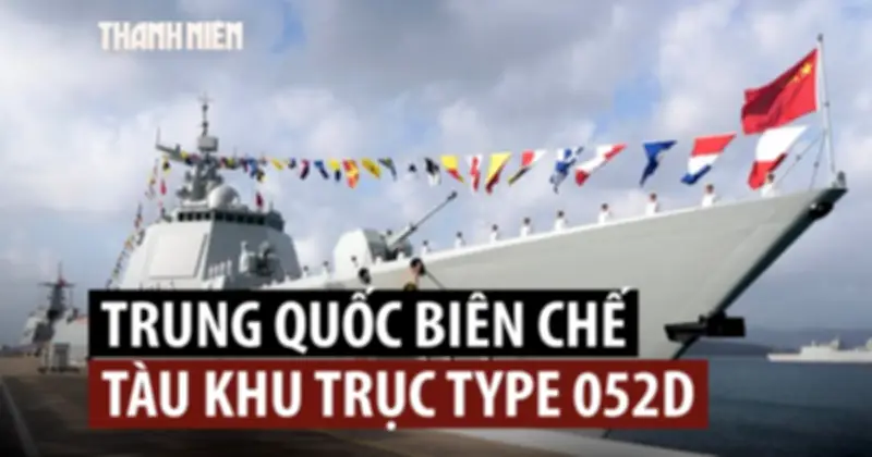 Trung Quốc bổ sung khu trục hạm nhanh gấp đôi Mỹ