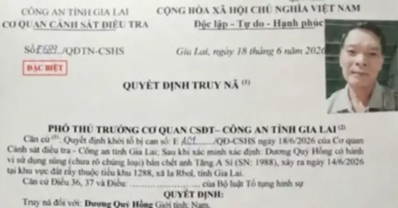 Truy nã đặc biệt nghi phạm dùng súng bắn chết người rồi trốn vào rừng
