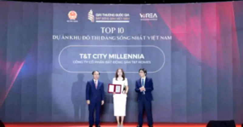 T&T City Millennia được vinh danh 'Top 10 Khu đô thị đáng sống nhất Việt Nam'