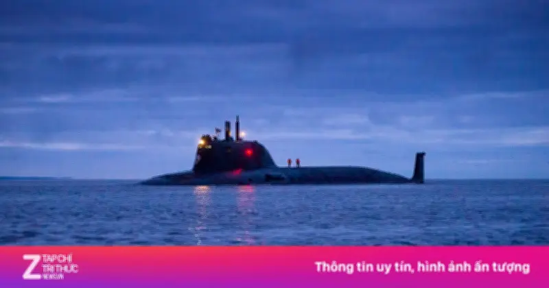 Tàu ngầm hạt nhân Arkhangelsk phóng tên lửa Oniks dưới lòng biển