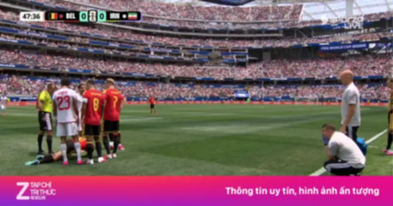 Tuyển Bỉ ngăn nhân viên y tế vào sân giúp Trossard tại World Cup 2026