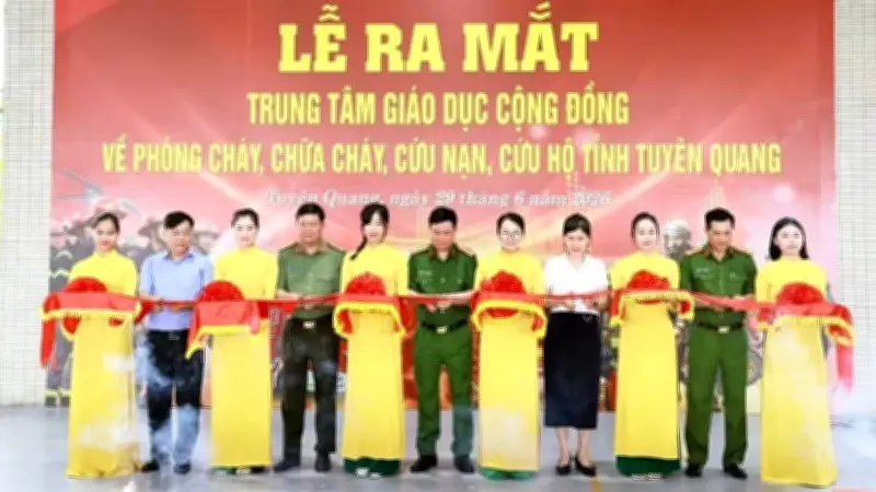 Tuyên Quang khánh thành Trung tâm Giáo dục trải nghiệm kỹ năng an toàn