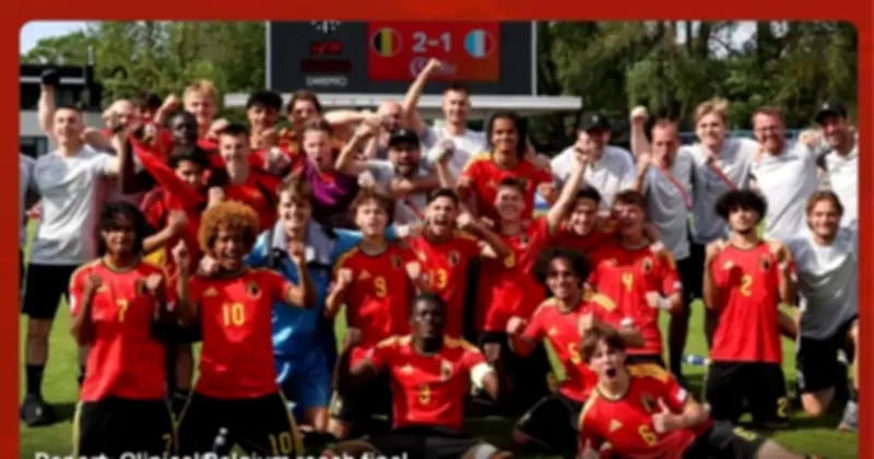 U.17 Bỉ vào chung kết châu Âu lần đầu tiên sau chiến thắng lịch sử trước Pháp