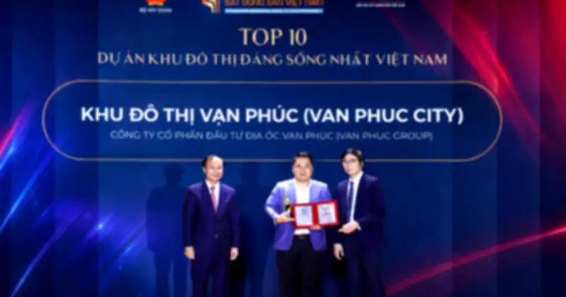 Van Phuc City được vinh danh Top 10 Khu đô thị đáng sống nhất Việt Nam
