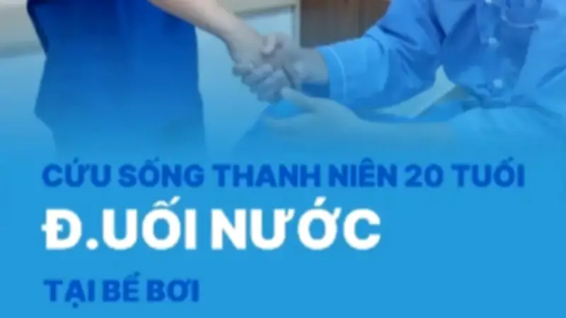Video 3 phút quyết định sự sống của nam cứu hộ bể bơi 20 tuổi bị ngừng tim