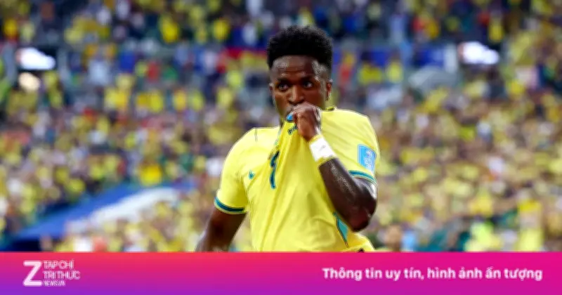 Video Vinicius mở tỷ số 1-0 cho Brazil trước Colombia