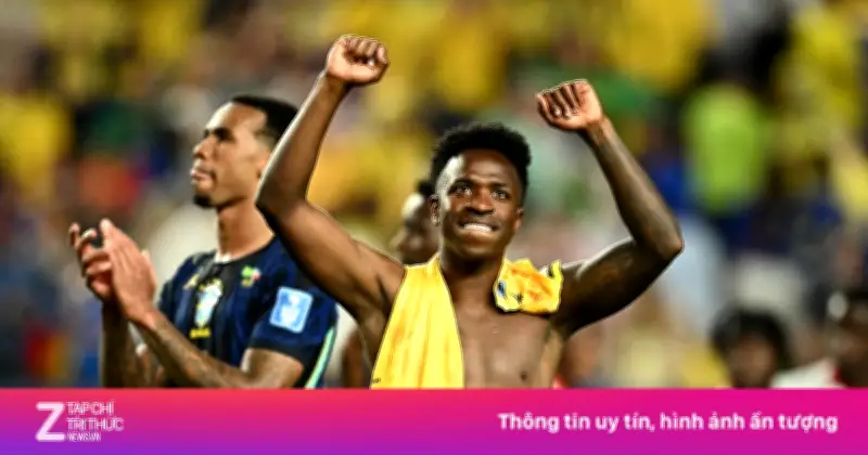 Video Vinicius ấn định tỷ số 3-0 cho Brazil