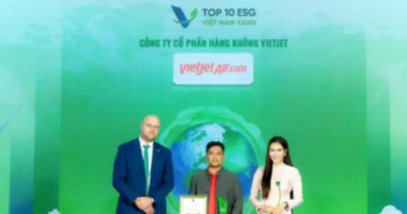 Vietjet hai năm liên tiếp trong Top Doanh nghiệp ESG Việt Nam Xanh