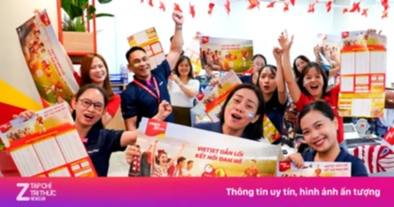 Vietjet mang không khí World Cup 2026 lên mỗi chuyến bay